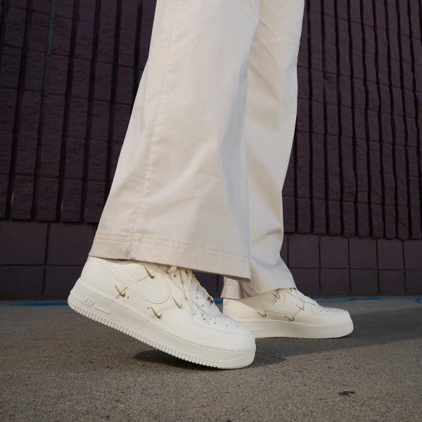 Nike Air Force 1 '07 Lx Cn Sail Gold Mini Swooshes Women's Sneakers FV3654-111