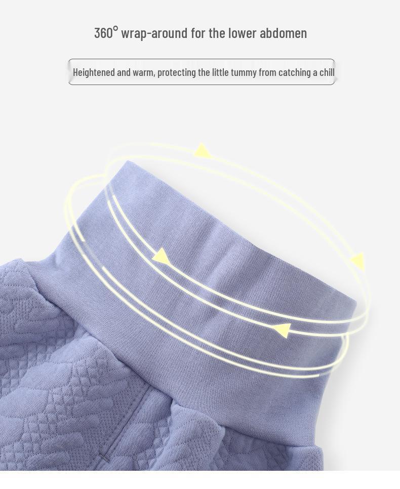 Unisex Baby Quilted Cotton Clothing Set for Spring, Autumn, Winter - Thick, Warm, Temperature Locking