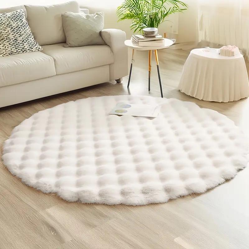Best-Selling Velvet Plush Round Rug - Thickened, Cold-Insulation for Living Room, Sofa, or Coffee Table