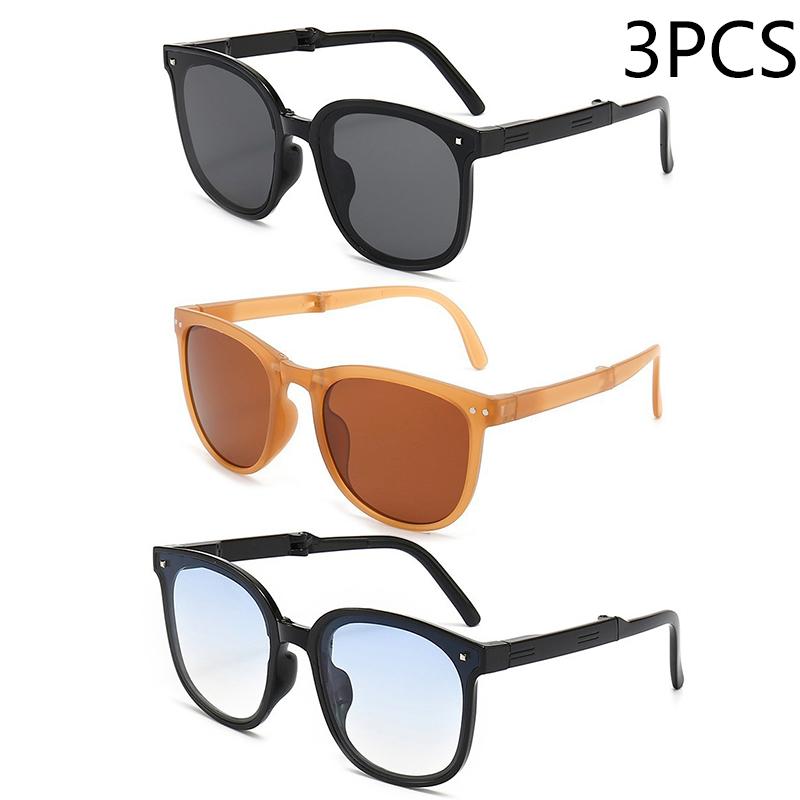 Folding sunglasses portable ultra light sun protection UV protection sunglasses for both men and women