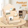 4 Layer Card Display Rack Wood Card Display Multi-layer Removable Card Organizer Rack Greeting Box Decorative Shelve Gift Holder