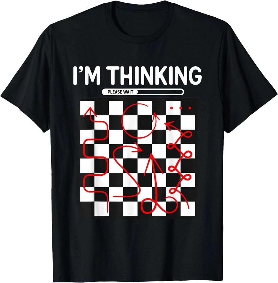I m Thinking Chess Apparel - Funny Chess T-Shirt L