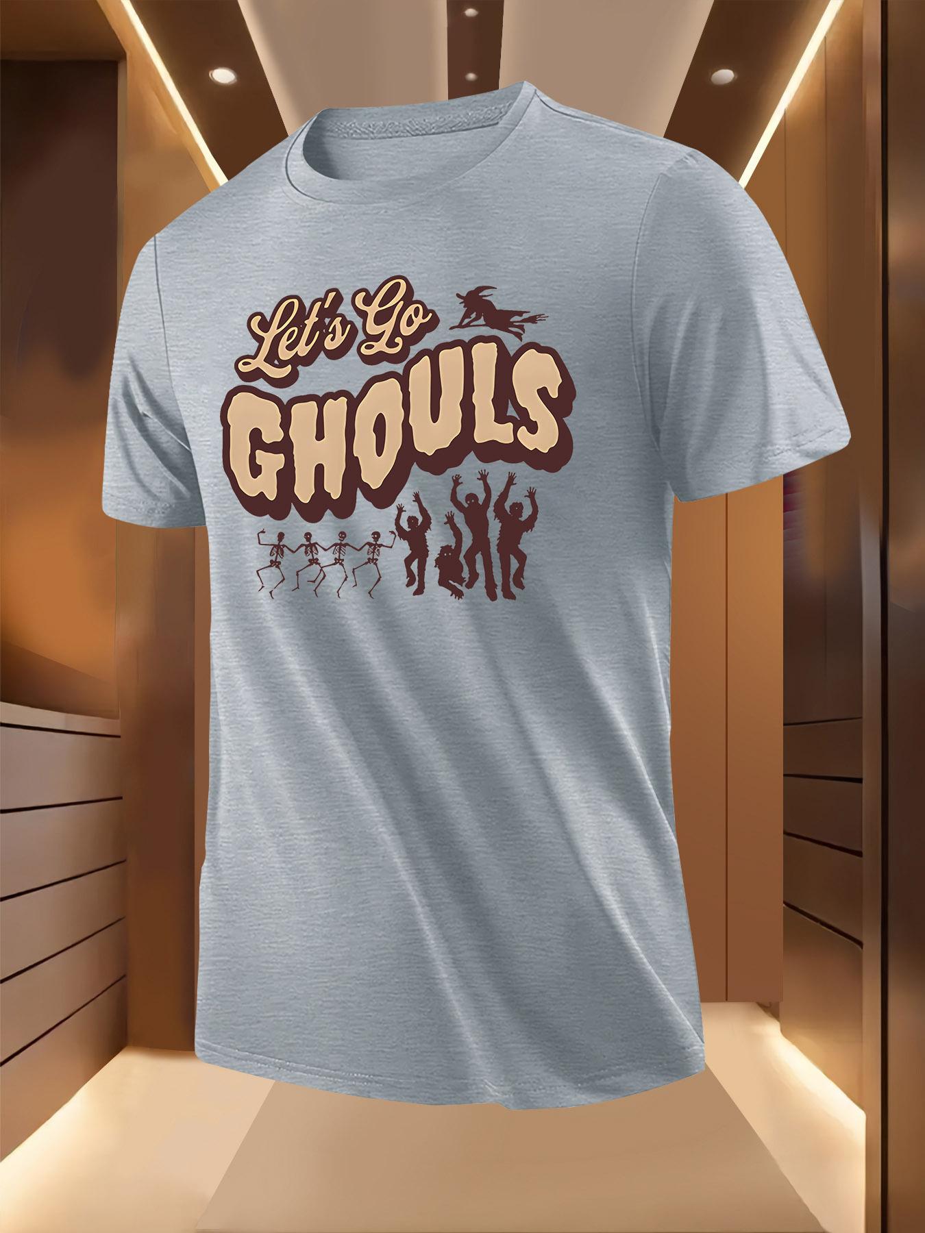 Let S Go Ghouls  Graphic Tshirt - Breathable Lightweight... L