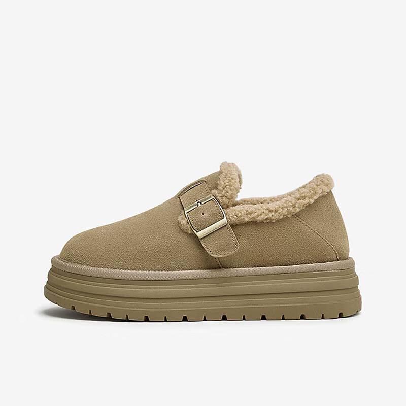 TATA Women s Warm Fur Lined Birkenstock-Style Shoes 35