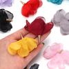 10pcs 5cm Mesh Chiffon Flower Earrings Pendant Colorful Flower Charms For DIY Jewelry Making Crafts Earrings Keychain Supplies