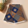 African Waxed Printing Fabric 3Yard Double Side Geometric Print Polyester Fabric For Sewing Craft and Home Decoration