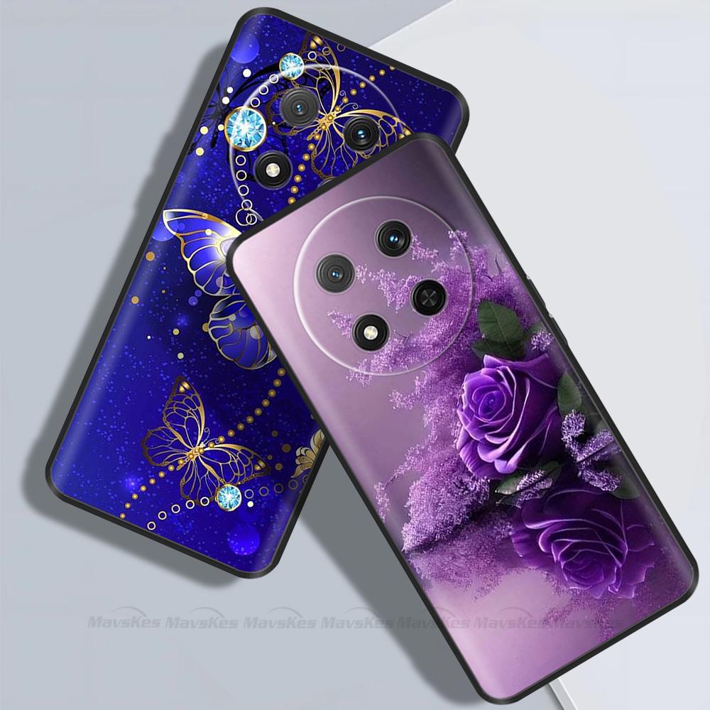 For Honor X9C Case Magic 7 Lite Cartoon Soft Liquid Silicone Phone Casing For Honor Magic7 Lite HonorX9C Protection Back Cover