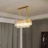 Luxury Living Room Gold Metal  Led Pendant Lights  Crystal Round Pendant Lamp Led Hanging Lamp Indoor Lighting Fixtures