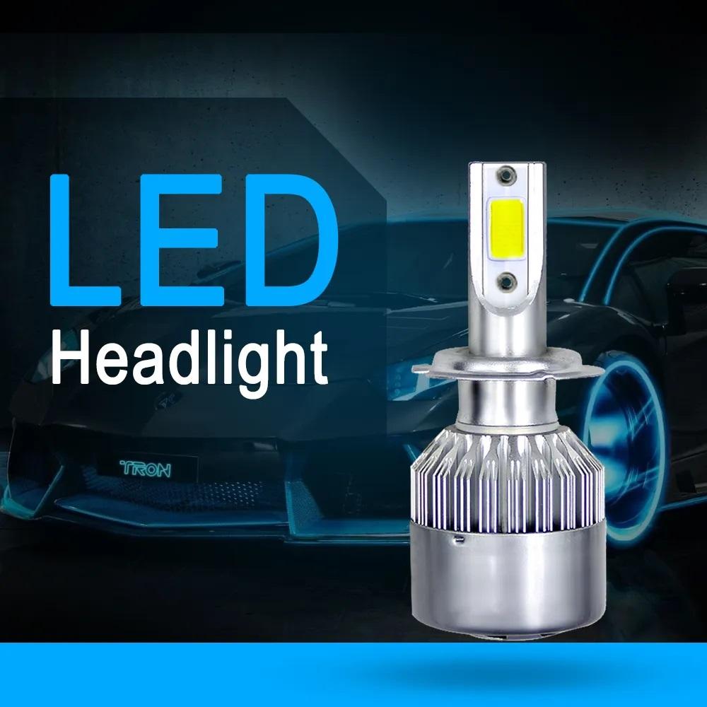 

H4 H7 Car LED Headlight Bulbs H11 H1 H3 H8 H9 880 HB3 9005 HB4 9006 9004 9007 9012 6000K 12V Auto Headlamps Fogs LED Bulbs H27/881