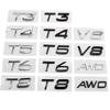 vzpgl9 Volvo Car Trunk Letter Logo Emblem 3D ABS Badge Sticker for XC40 XC60 XC90 S40 S60 S80 V40L V60L V80L AWD T4 T5 T6 T8 D3 D4 D5