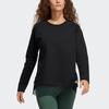 adidas Wangcai Patchwork Yoga Crewneck Sweatshirt Women’s Black