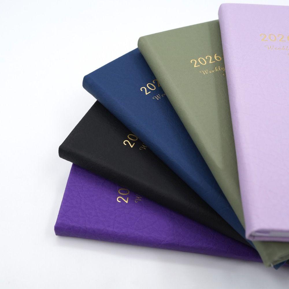 English Agenda Planning Notebook Pu Leather To-do List Notebook Office Supplies