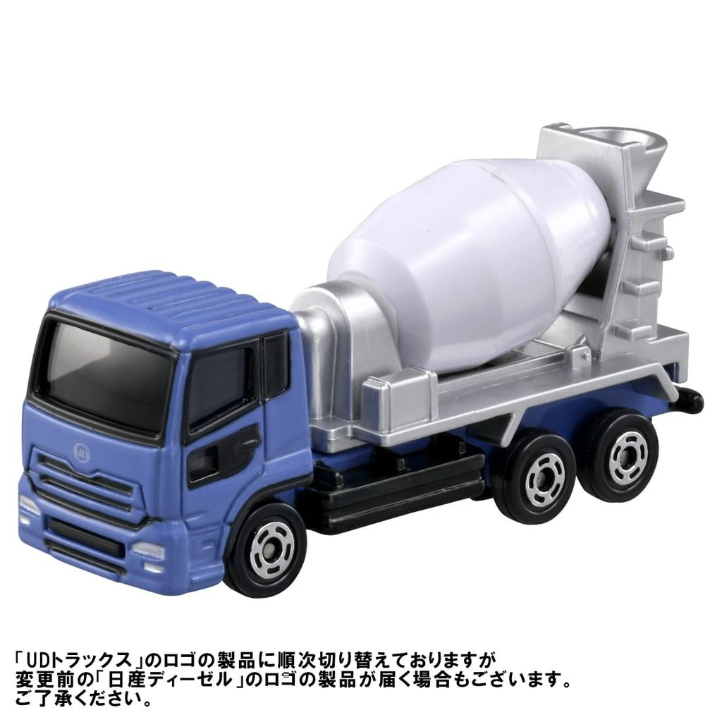 Takara Tomy Tomica 053 UD Trucks Quon Mixer Truck Miniature Car Toy for Ages 3 and Up No. (Boxed)