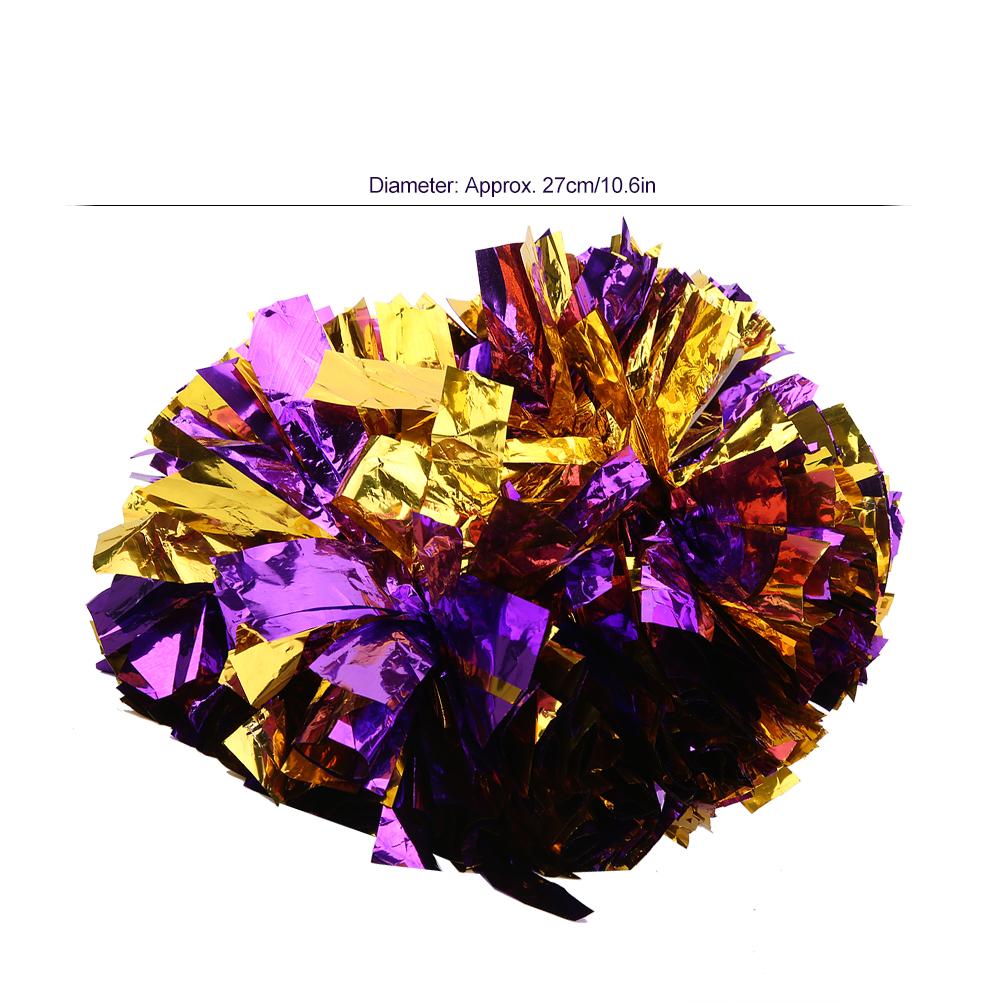 2 Stück Doppelkopf Cheerleading Tanz Pompoms Blume Ball für Sportspiel Zubehör