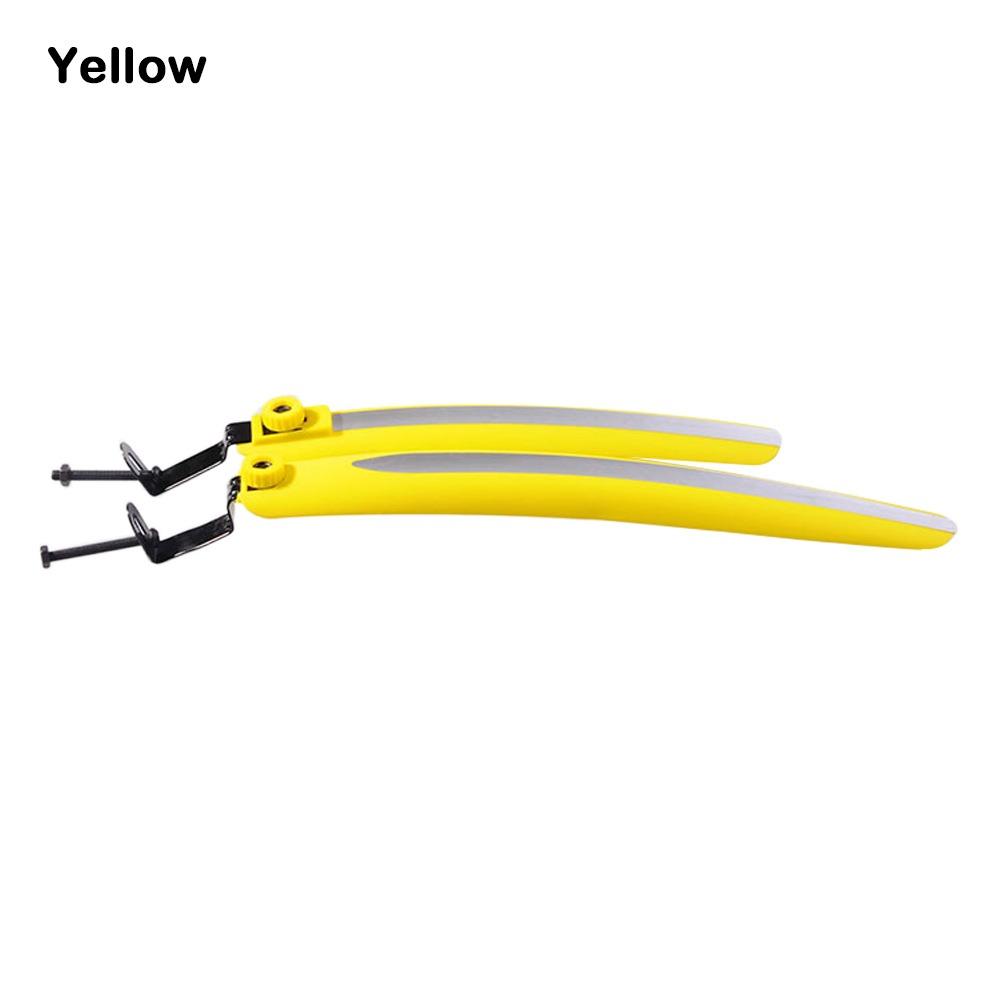 

Easy Quick Disassembly Road Racing Mudguard Plastic Front Rear Fenders Bicycle Parts жовтий
