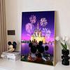 Disney Diamond Painting Mickey and Minnie Castle Fireworks Romantic Freeze-frame Wall Decoration Full Diamond Cross-stitch DIY Gift Home Decoration