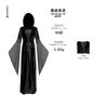 Halloween medieval cape women's costume retro guide robe role stage play