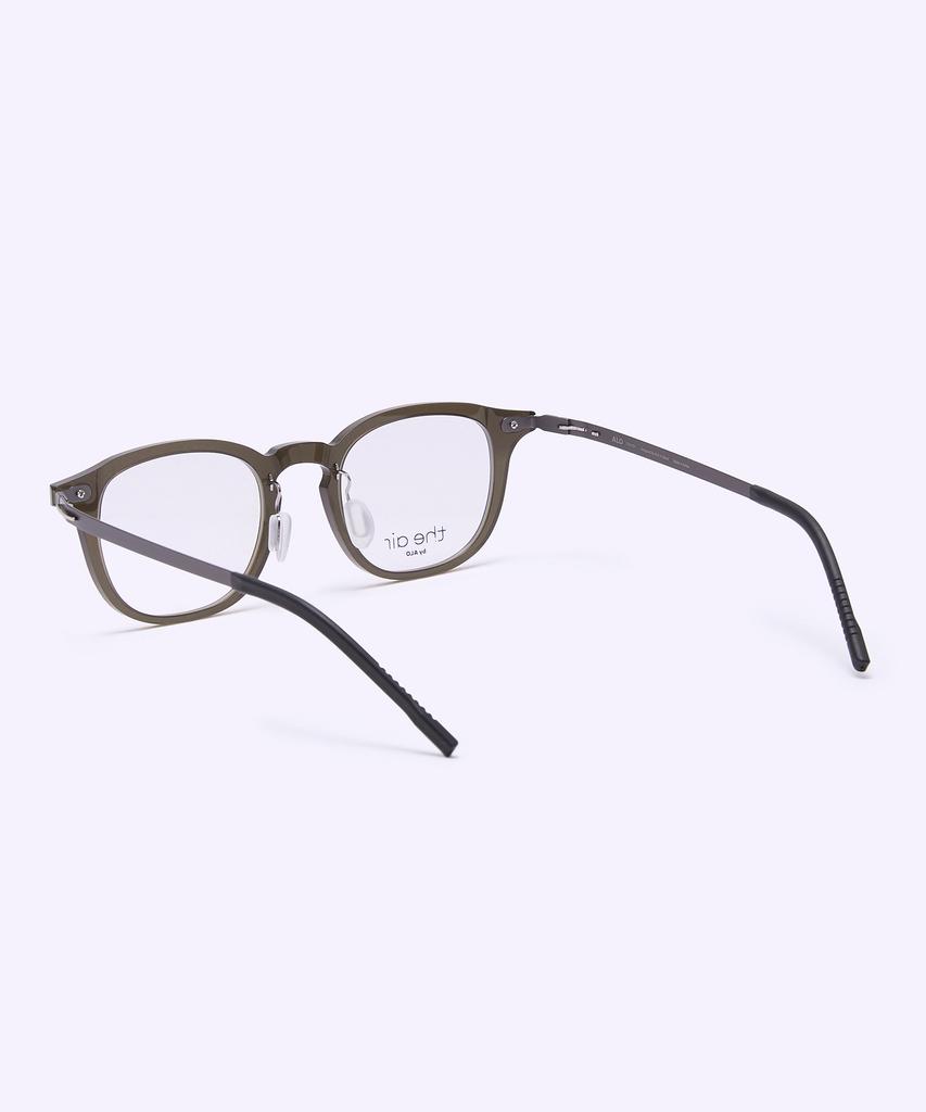 Alloaiweeo [The Air] Al5511 1310G Arnel Light Ultra-Lightweight Eyeglass Frame Khaki Blue Light Lens Selection
