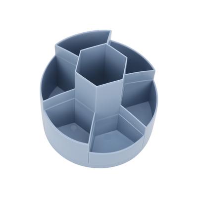 MPRINCE Pen Holder Large Capacity 360 Degree Rotation WrResistant Storage Pen Holder for   School(Blue )