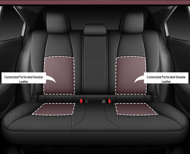 Toyota IZOA CHR Leather Car Seat Covers, Universal, All-Season, Fully Enclosed Cushions.