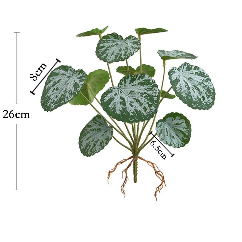Green Plant Artificial Leaf Wall Decor With Durable Materials For Indoor Garden And Home Office Decor