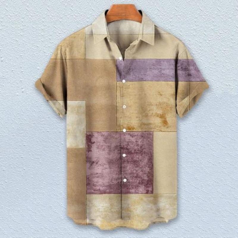 Men Summer Tops Fashion Lapel Quick Drying Men Summer Shirt Casual Men Summer Shirt Men Summer Tops Beachwear