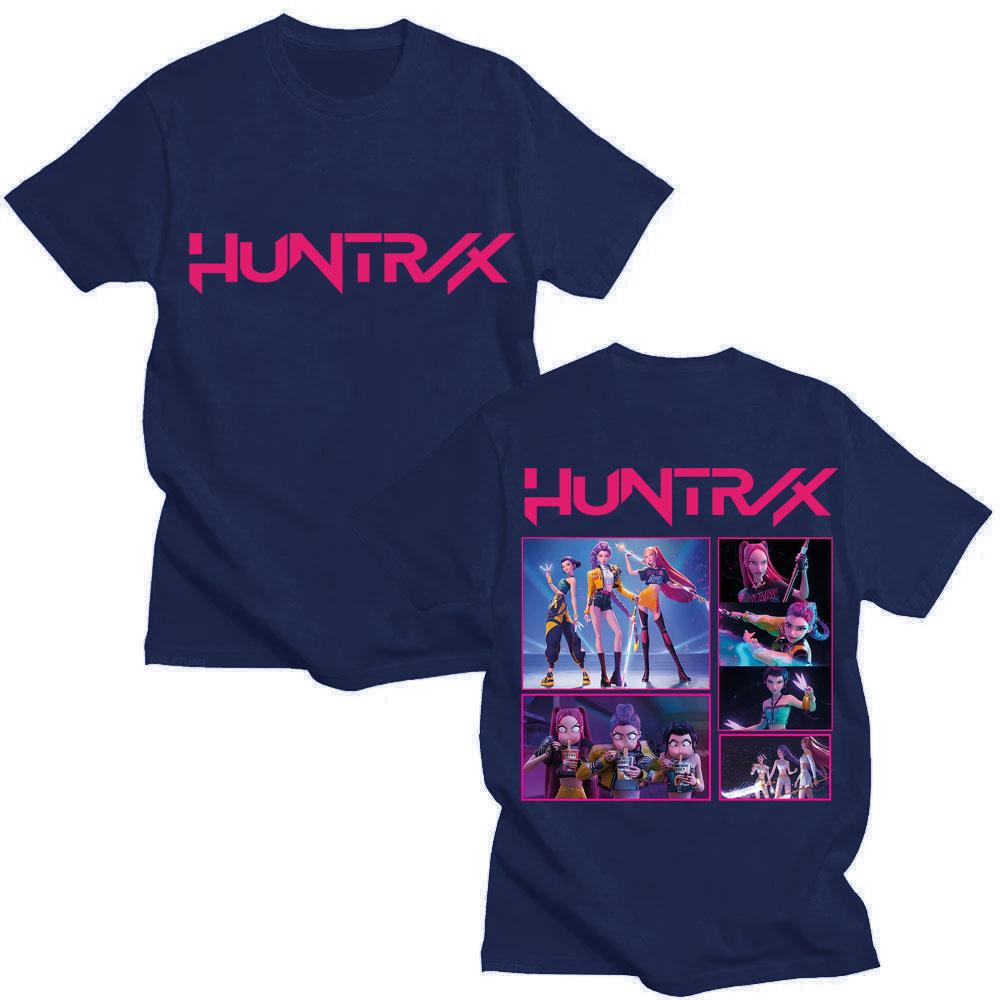 

Huntrix Anime KPop Demon Hunters Graphic T Shirts Men Women Trendy Aesthetic T-shirt Casual Oversized Cotton T Shirt Streetwear 4XL