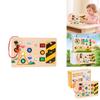 Wooden Switch Game Board Children Puzzle Toy Set With Led Lights For Preschool Early Education And Interest Cultivation