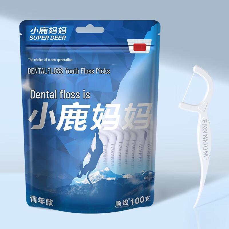 FAWNMUM Round Thread Dental Floss Picks