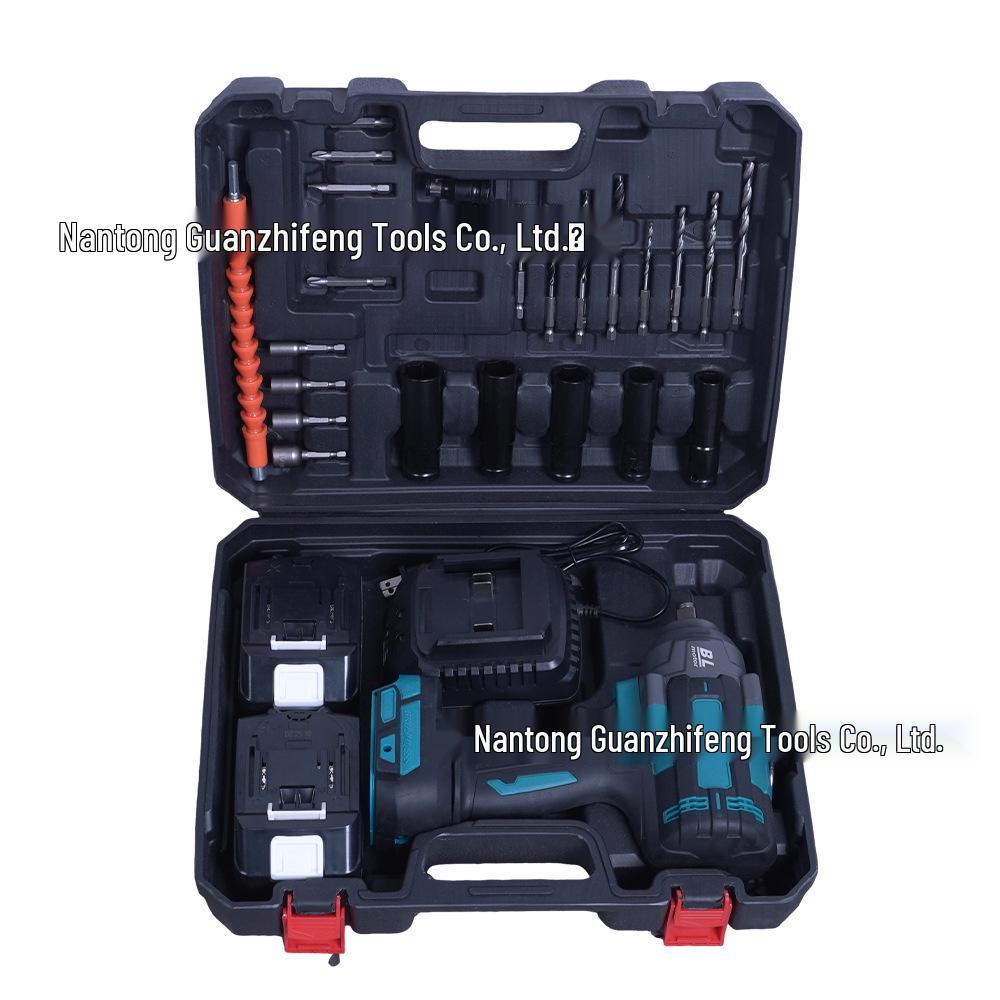 Brushless Lithium Battery Impact Wrench 800N High Torque for Auto Repair and Construction Workers