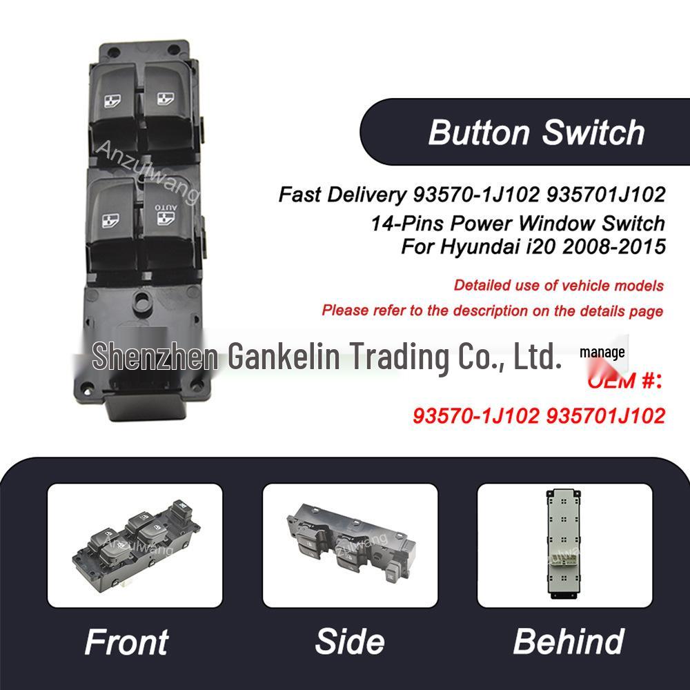 Hyundai i20 (08-13) Right-Hand Drive Window Lifter Switch Chotacbras