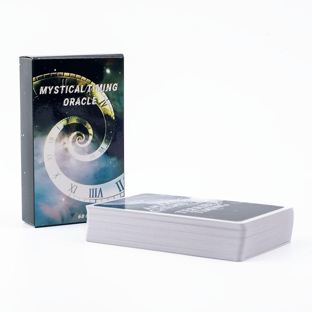Mystische Zeitorakelkarten 10,3x6cm Zeitrahmen Karten Zwillingsflammen Tarot Deck Kosmisch