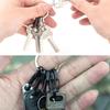 5Pcs Mini Carabiner D-Ring Key Chain Spring Clips Aluminium Alloy Hang Buckle Survival Outdoor Camping Keyring Tool for Bag