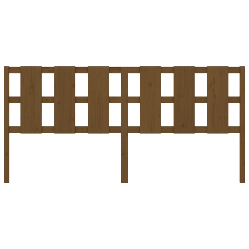 Vidaxl Bed Headboard, Honey Brown, 205.5X4X100 Cm, Pine Wood