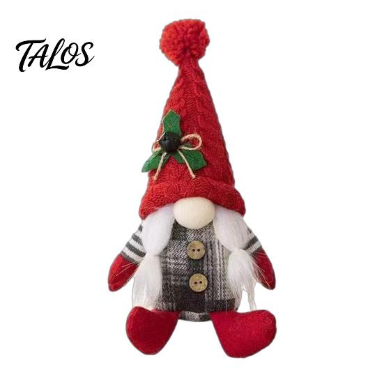 Holiday Hanging Ornaments Faceless Plush Doll, Christmas Tree Ornaments, Knitted Rudolf Stuffed Decorative Baubles Toy, Nordic Window Tabletop Display