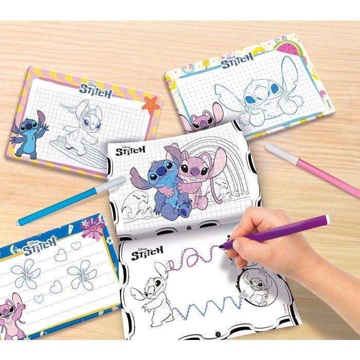 Drawing Studio Pocket - Stitch - LISCIANIGIOCHI - Drawing Kit - Erasable Boards - Markers Included - From 3 Years
