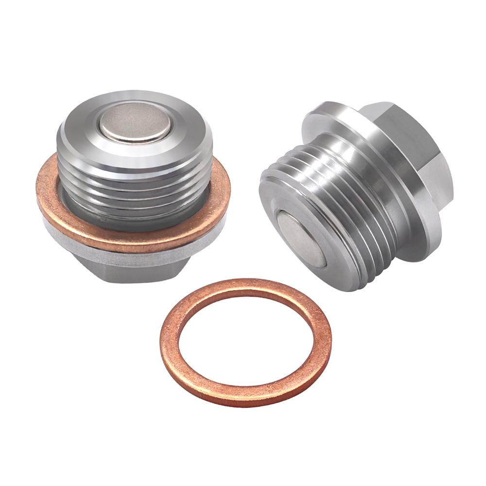 Stainless Steel Oil Pan Screws for Cars M22*1.5 Threads Car Accessories Drain Plug Oil Pan Magnet Screws Fuel System Fittings7