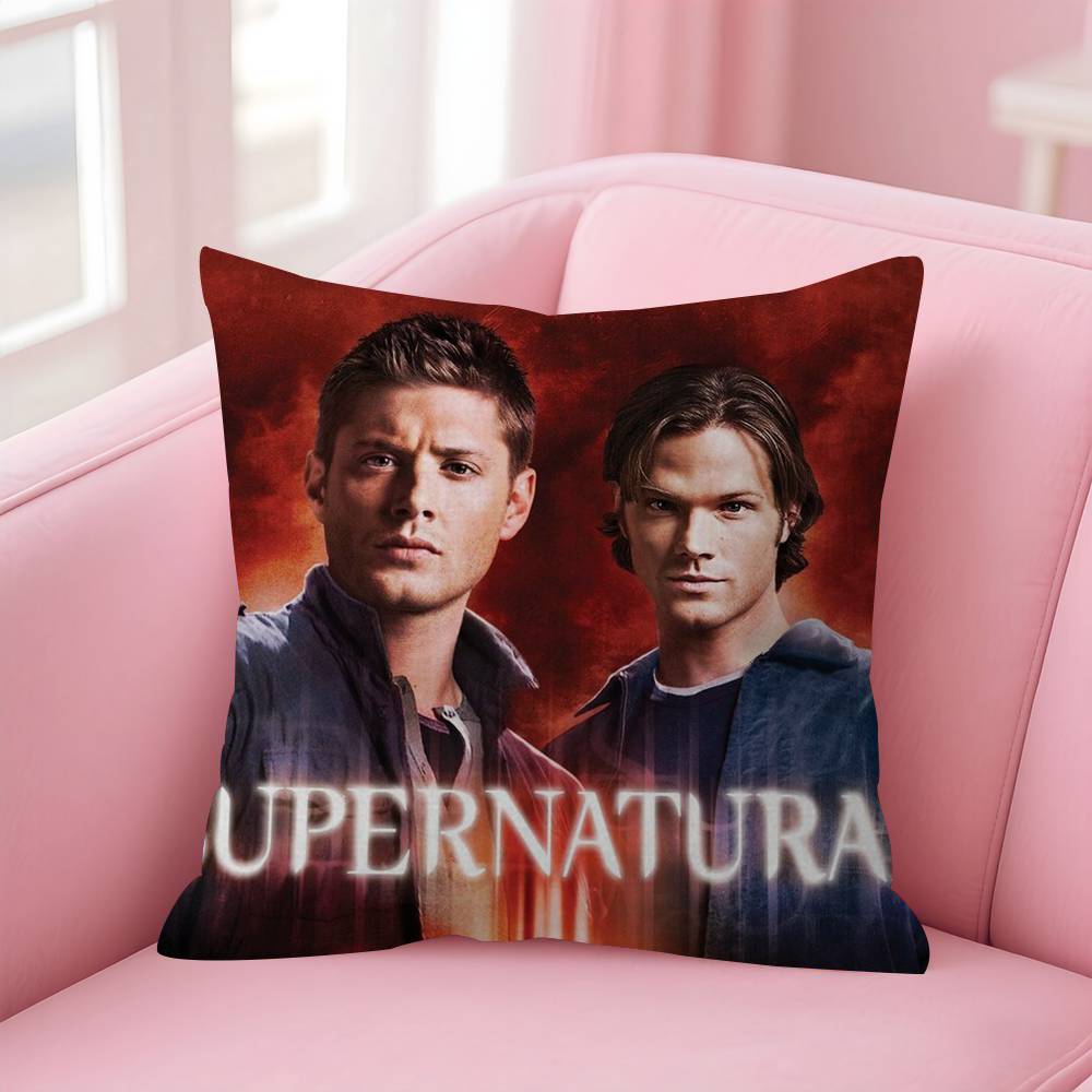 Tv Series Supernatural Pillow Cover Sofa Cushion Cover Home Room Decoration Children Gift