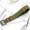 20mm 22mm Fashion Nylon Catch Leather Strap Men Women Canvas Watchband Bracelet Replacement Wrist Watch Accessories