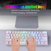 RGB Backlit 61-Key Mechanical Gaming Keyboard with Hot-swappable Red Switches and Full-key Anti-ghosting, Perfect for Office and Gaming.