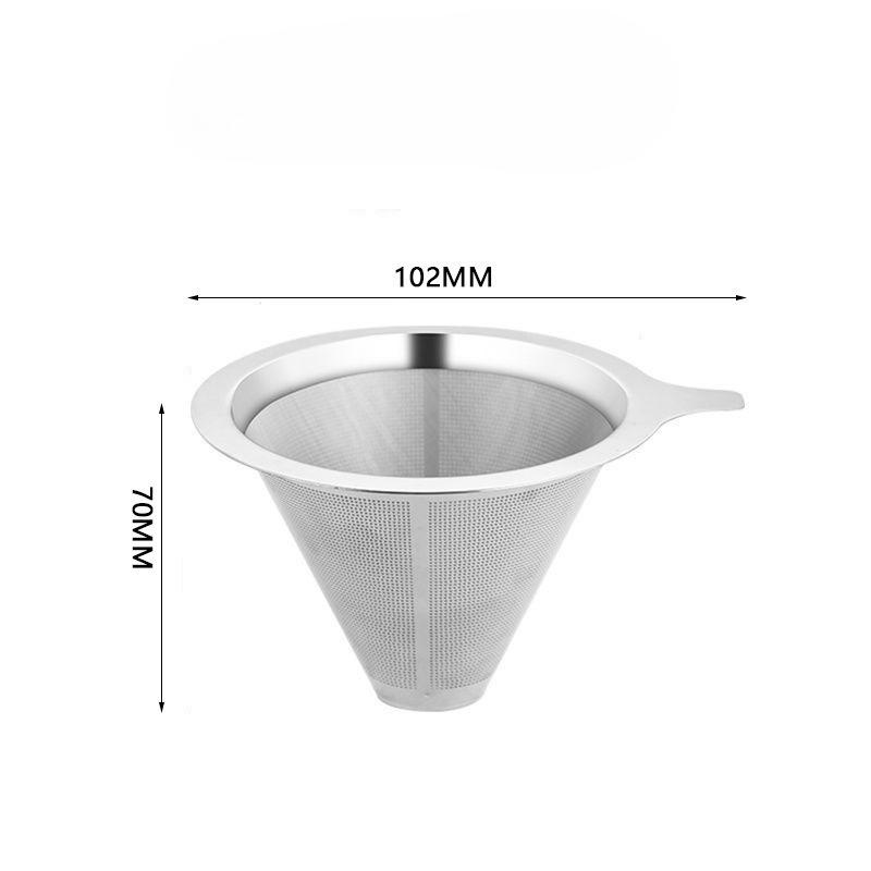 

Нержавеющая сталь 304 Капельный кофейный фильтр Многоразовый фильтр без бумаги для одной чашки Мелкая сетка Кофеварка Инструменты для домашнего приготовления