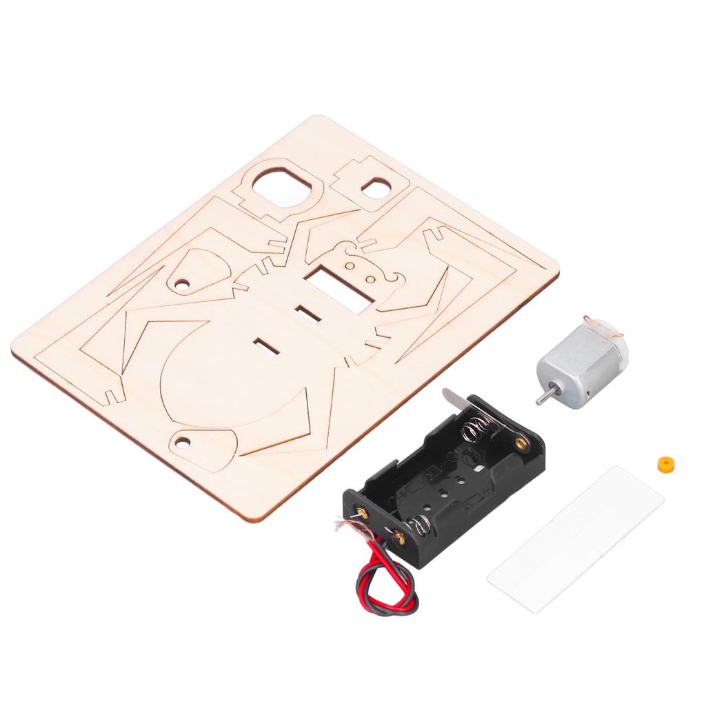 Electric Araneid DIY Toy Wooden Assemble Physics Experiment Educational Toy for Children