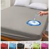 1PC Waterproof Soft Skin Frosting Solid Color Bed Cap Dust Cover Mattress Cover Sheet (Pillow Case And Pillow Core Not Included)