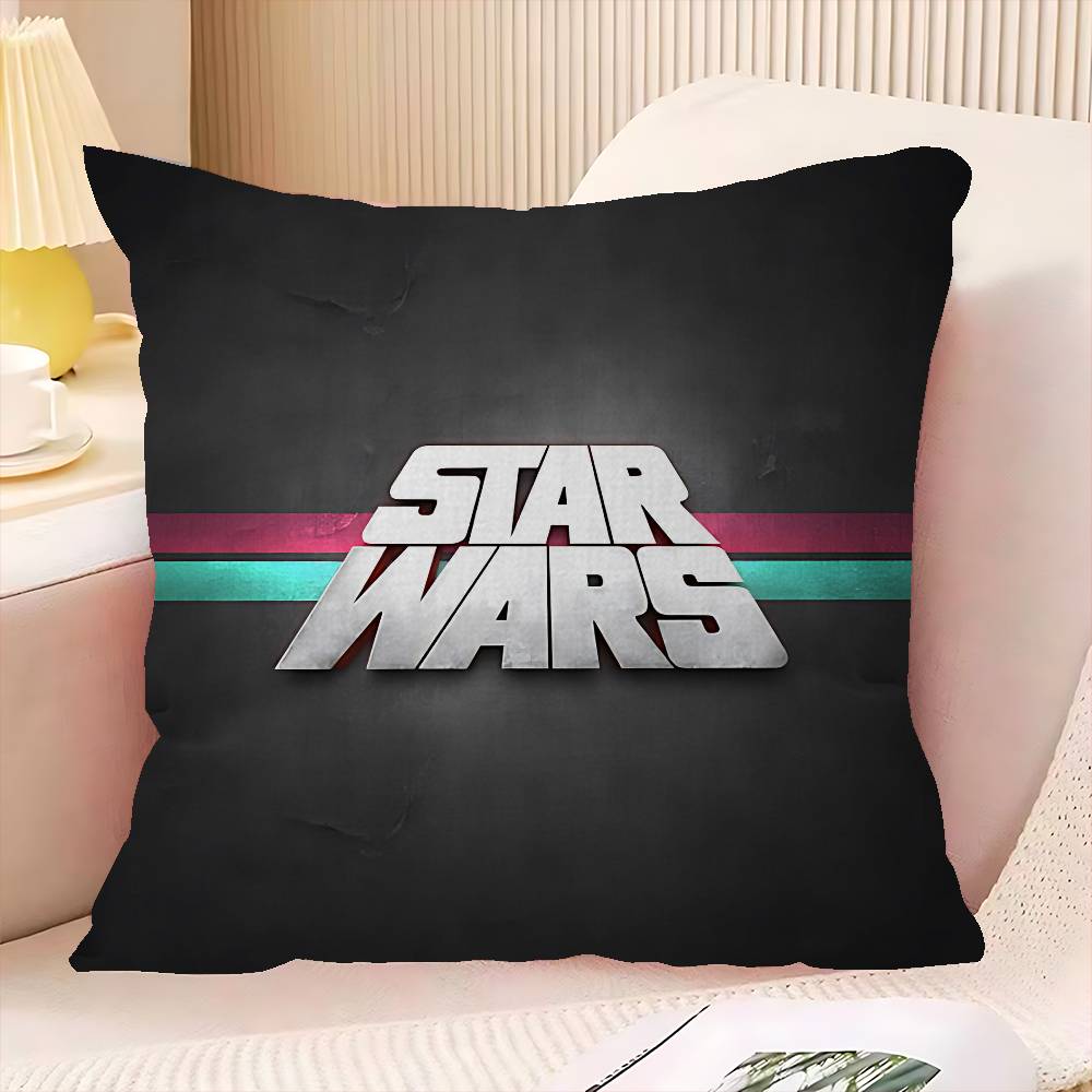 S-Stars W-Wars Logo 45*45Cm Cushion Cover Pillow Cover Decor Pillowcase Home Pillowcase For Couch Pillow