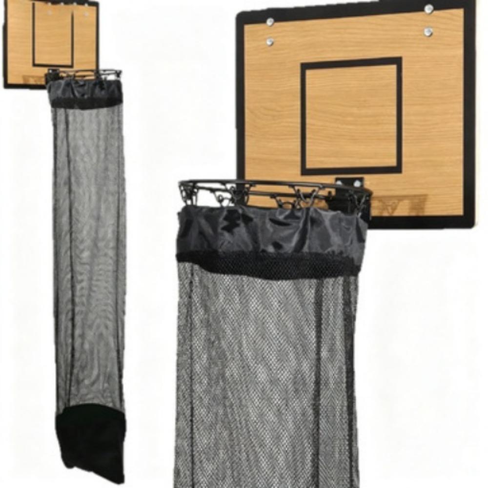 No Drilling Required Basketball Hoop Laundry Basket Bathroom Shower Area