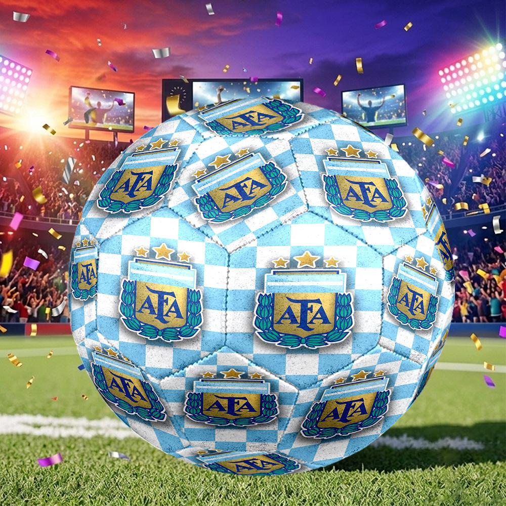 1pc Argentina Football Crest Size 5 Soccer Ball, Suitable for Practice Matches/tournament Training,Lightweight and Durable Logo7071