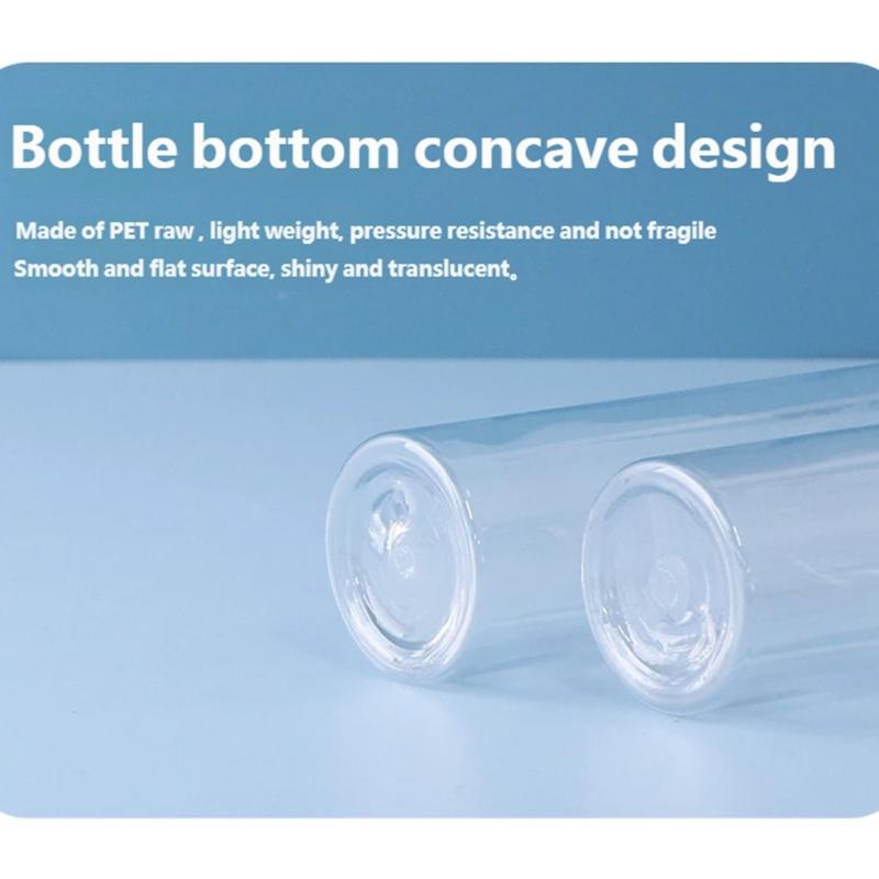 4pc Clear Foam Pump Bottle PET Soap Dispenser for Rich Bubble Generation Liquid Levels Monitoring in Skincare Use