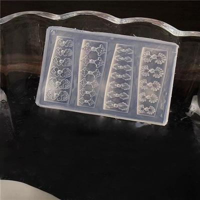 High Transparency Nail Art Silicone Mold 1Pcs Chinese Style Button Shape for Salon DIY Nail Decoration Making