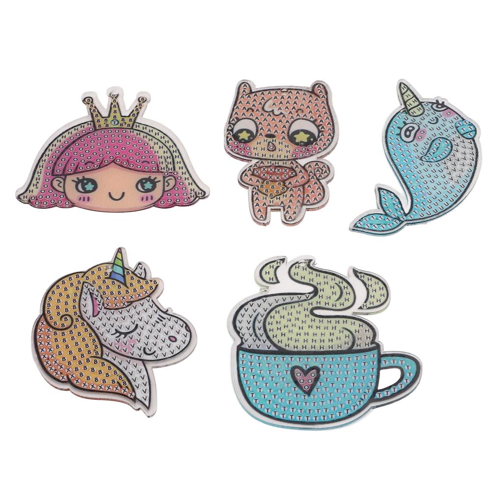 Diamond Painting Keychains 3D DIY Cartoon Animation Elf Pattern Diamond Painting Keychain Home Decoration Craft Pendant