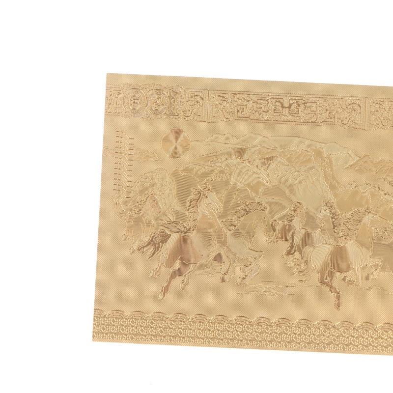 2026 Horse Year Imitation Gold Foil Banknote Win Instant Success Commemorative Banknote Gold Money  Year Gift Decoration